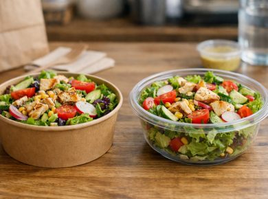 Ce înseamnă, de fapt, un bol din carton pentru salată și cu ce diferă de un bol din plastic?